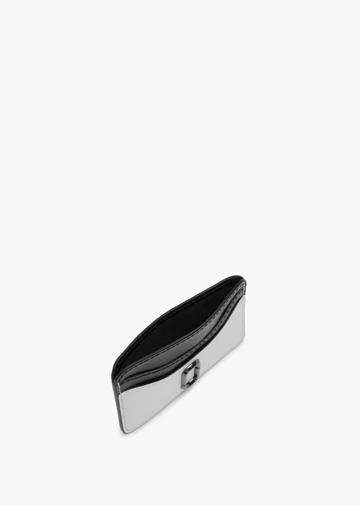 The Snapshot Black & White Leather Card Case