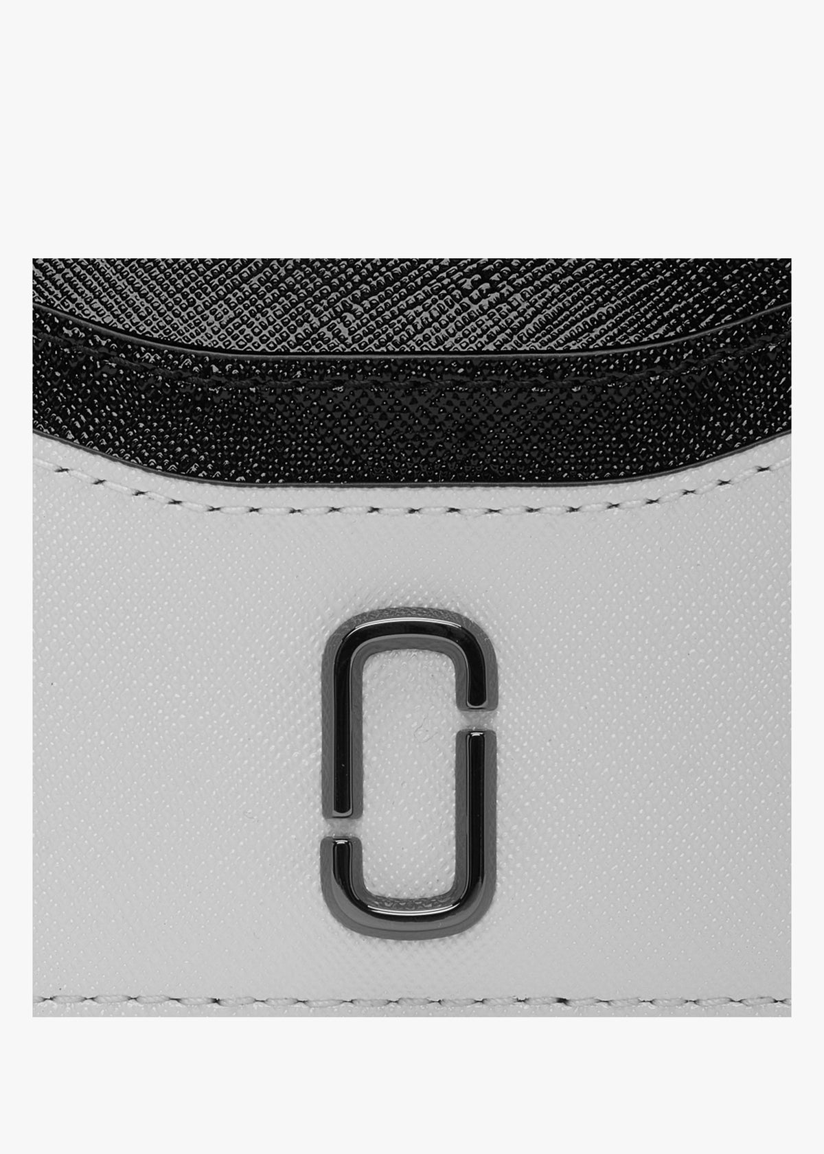 The Snapshot Black & White Leather Card Case
