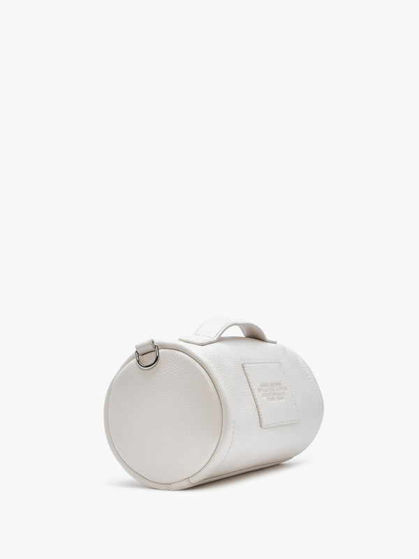 The Leather Cotton Silver Duffle Bag
