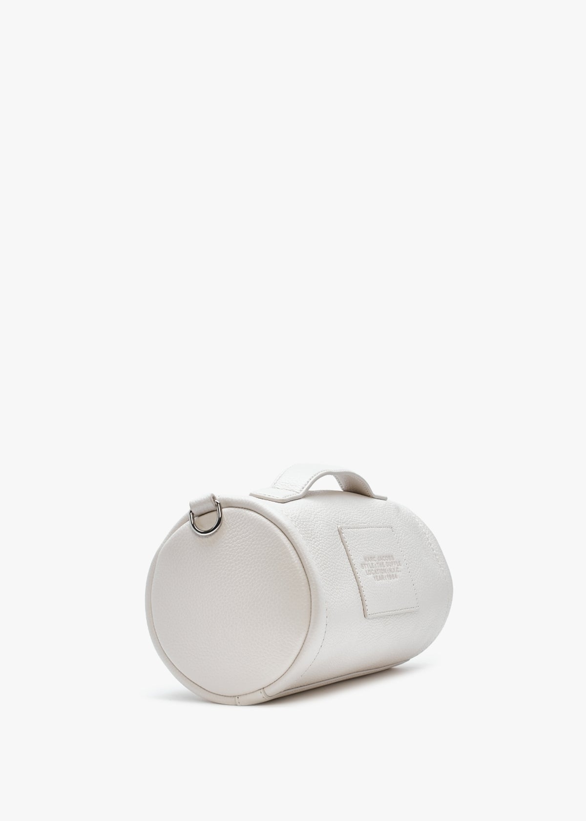 The Leather Cotton Silver Duffle Bag