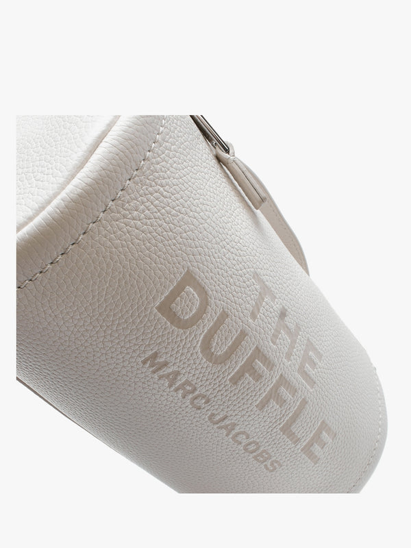 The Leather Cotton Silver Duffle Bag