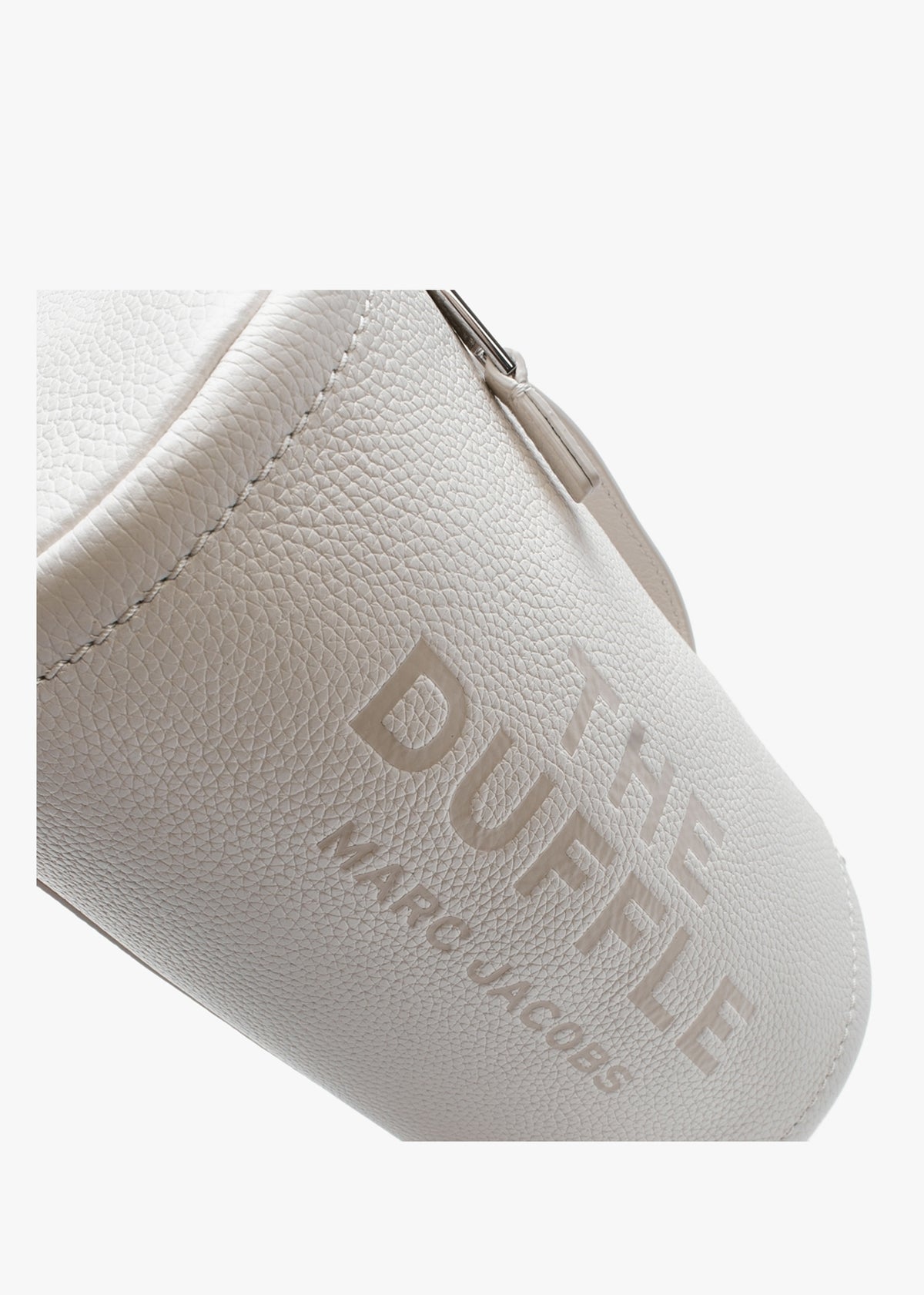 The Leather Cotton Silver Duffle Bag