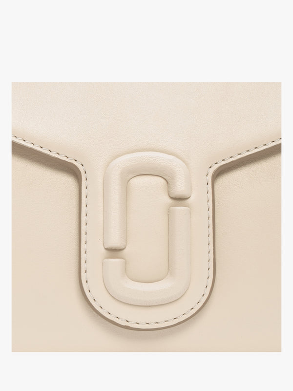 The J Marc Cloud White Leather Saddle Bag