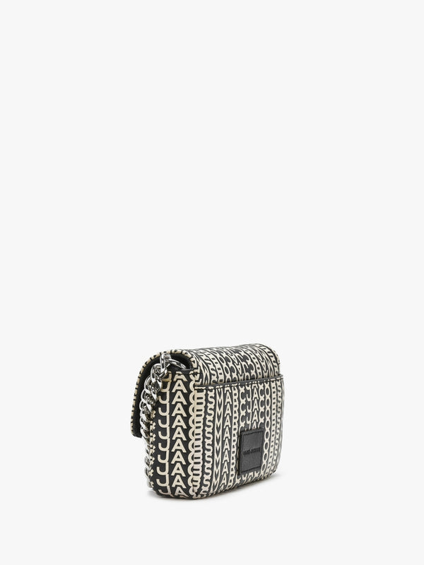 The Monogram Leather J Marc Mini Black & White Shoulder Bag