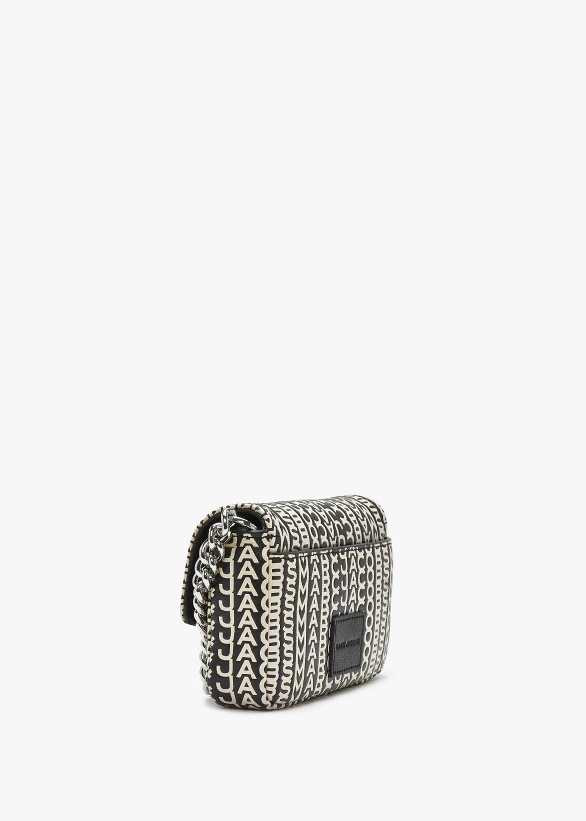 The Monogram Leather J Marc Mini Black & White Shoulder Bag