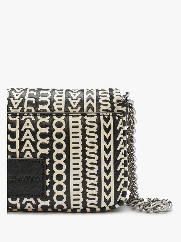 The Monogram Leather J Marc Mini Black & White Shoulder Bag