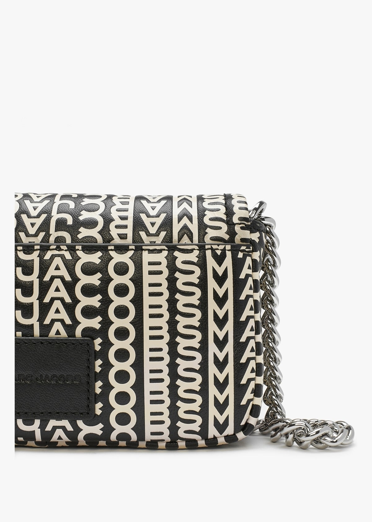 The Monogram Leather J Marc Mini Black & White Shoulder Bag