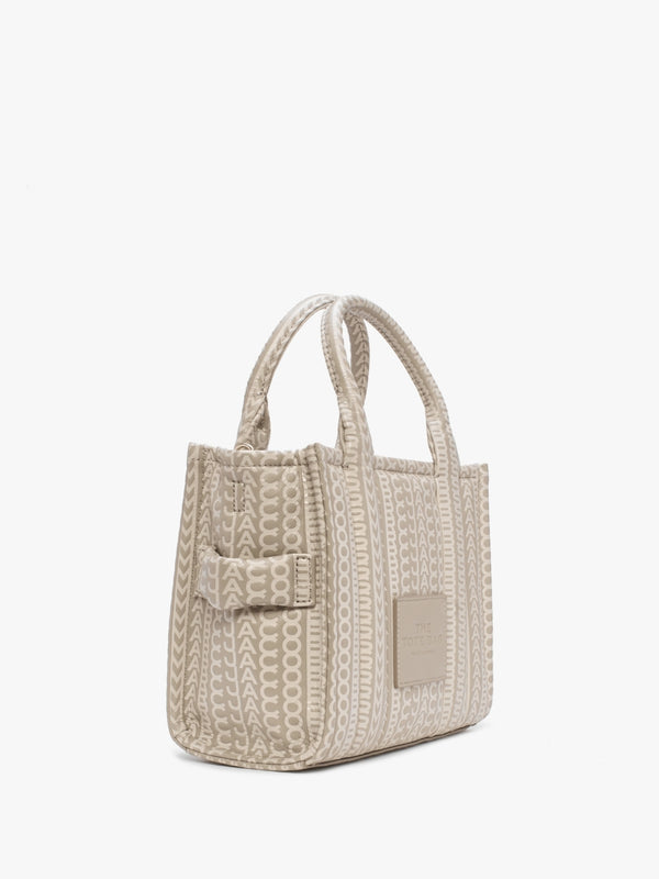 The Monogram Leather Mini Khaki Tote Bag