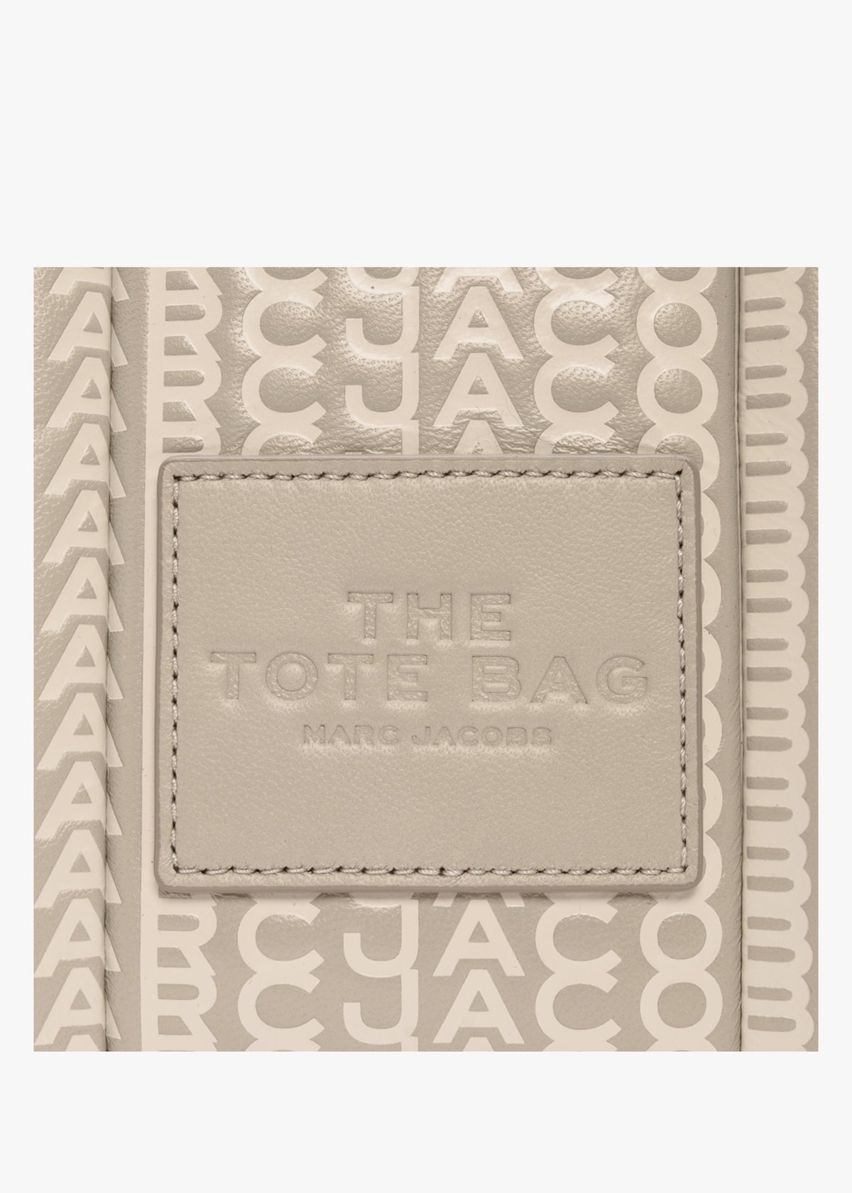The Monogram Leather Mini Khaki Tote Bag