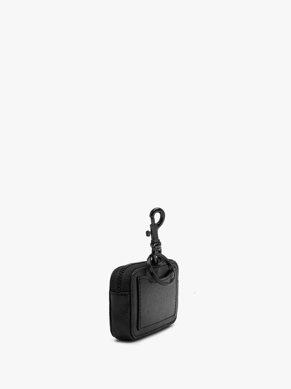 The Nano Charm Black Leather Purse