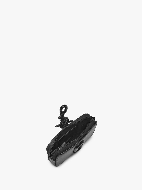 The Nano Charm Black Leather Purse
