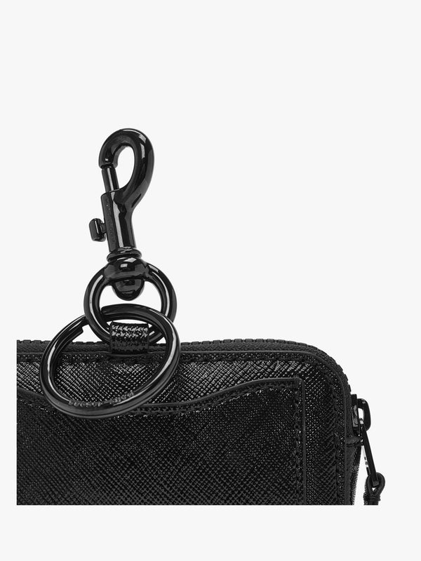 The Nano Charm Black Leather Purse