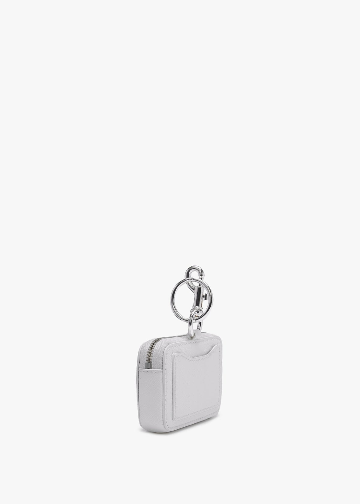 The Nano Charm White Leather Purse