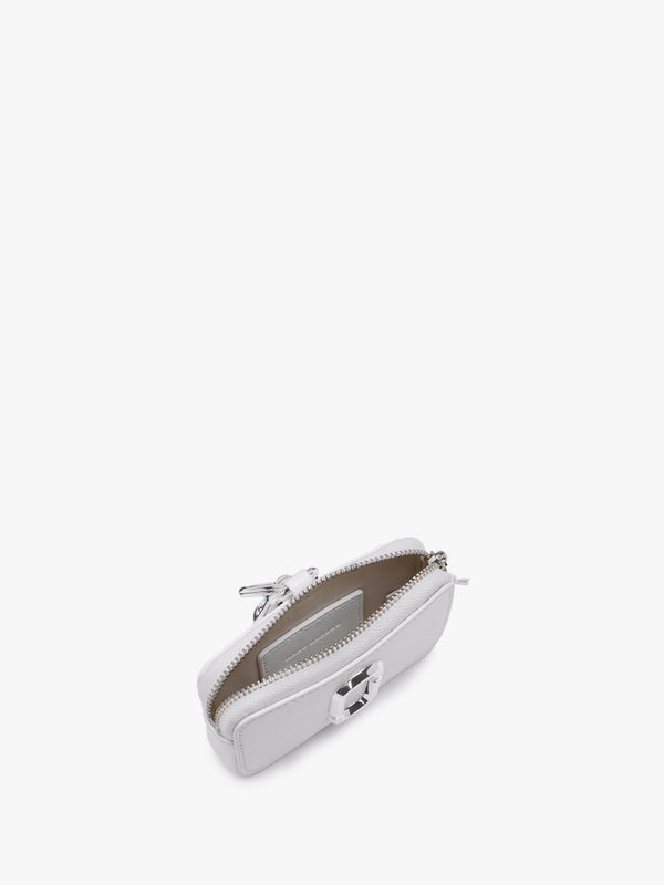 The Nano Charm White Leather Purse