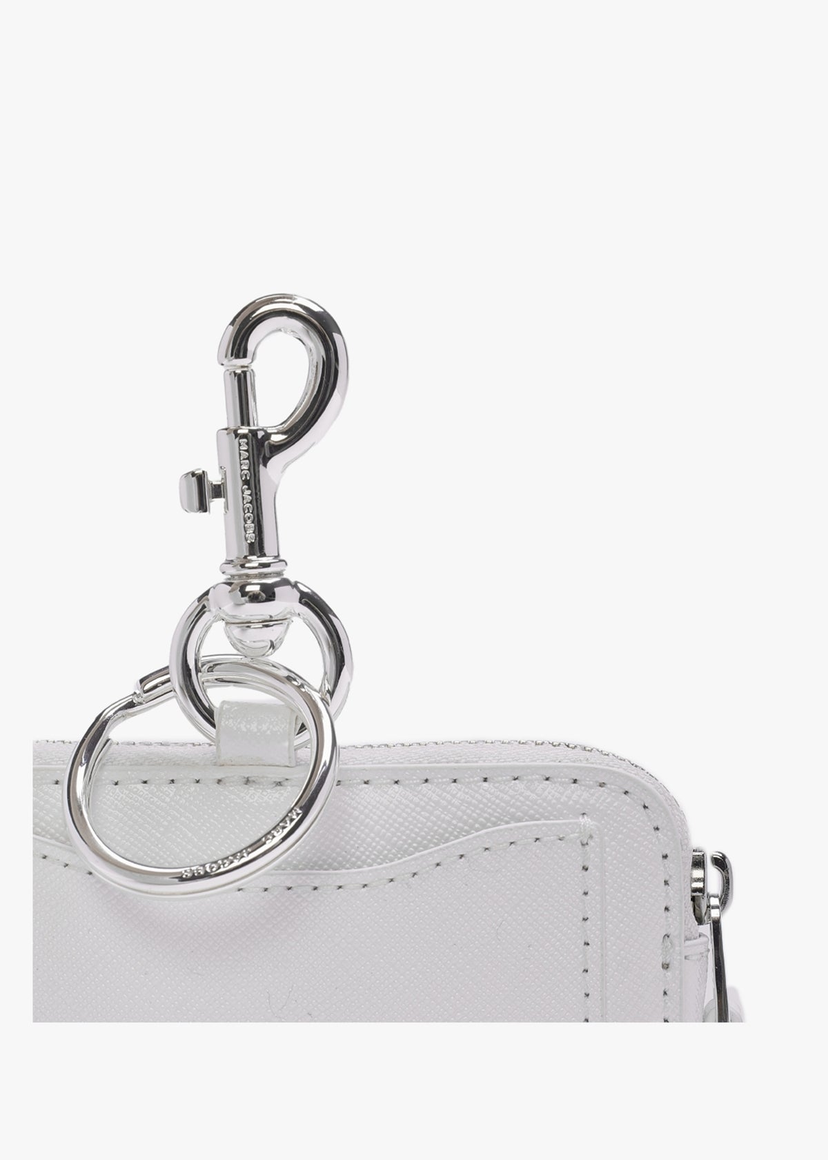 The Nano Charm White Leather Purse
