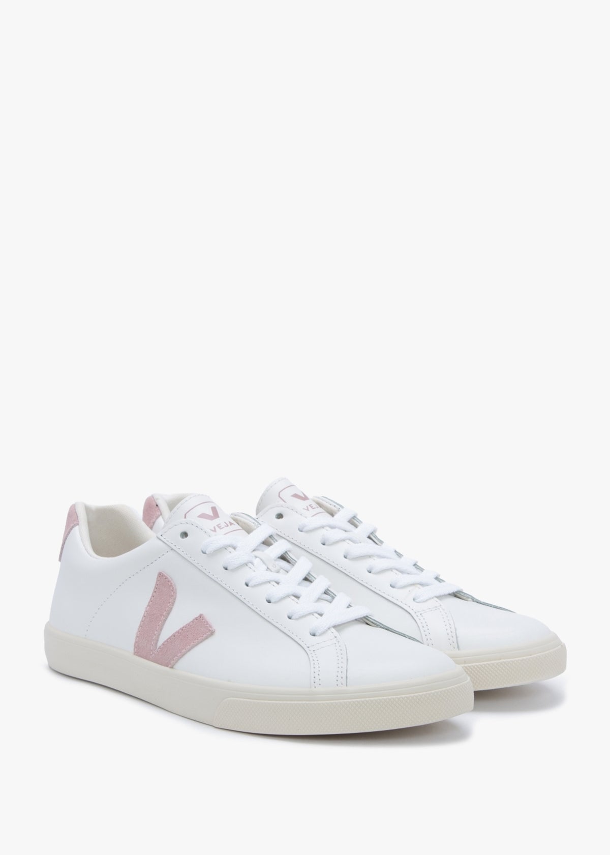 Esplar Logo Leather Extra White Babe Trainers