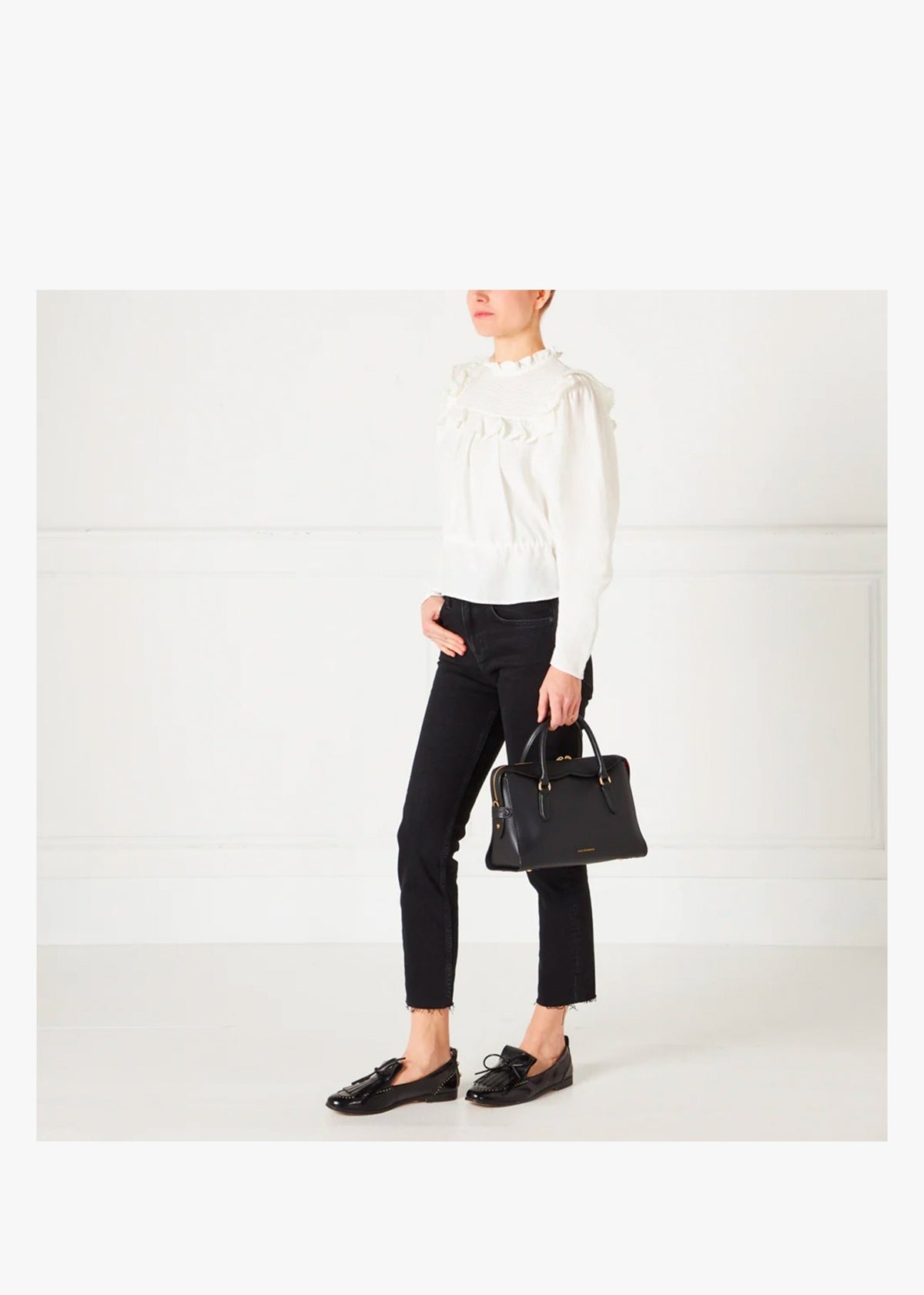 Medium Dylan Black Leather Doctors Bag