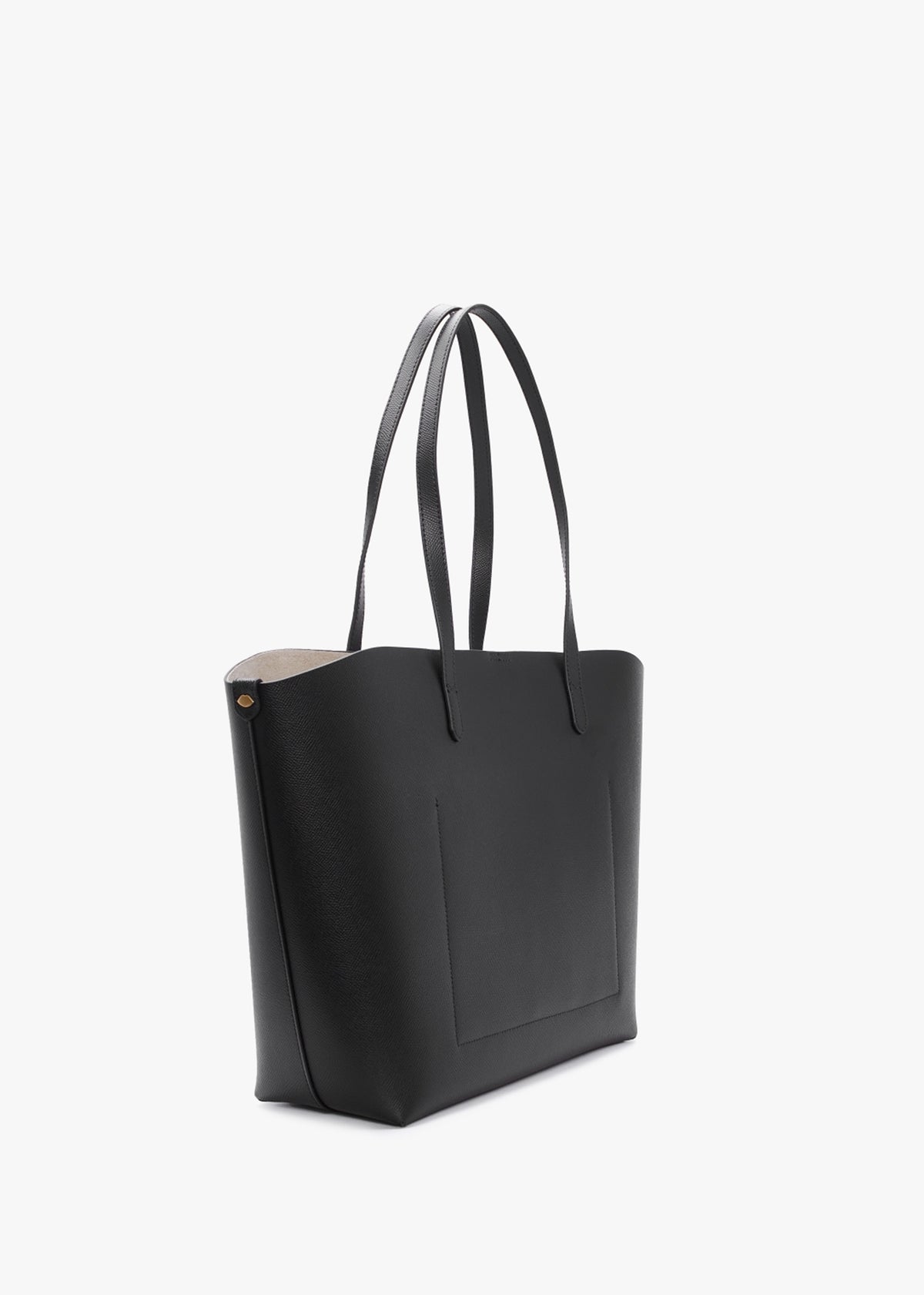 Large Ivy Black Leather Tote Bag