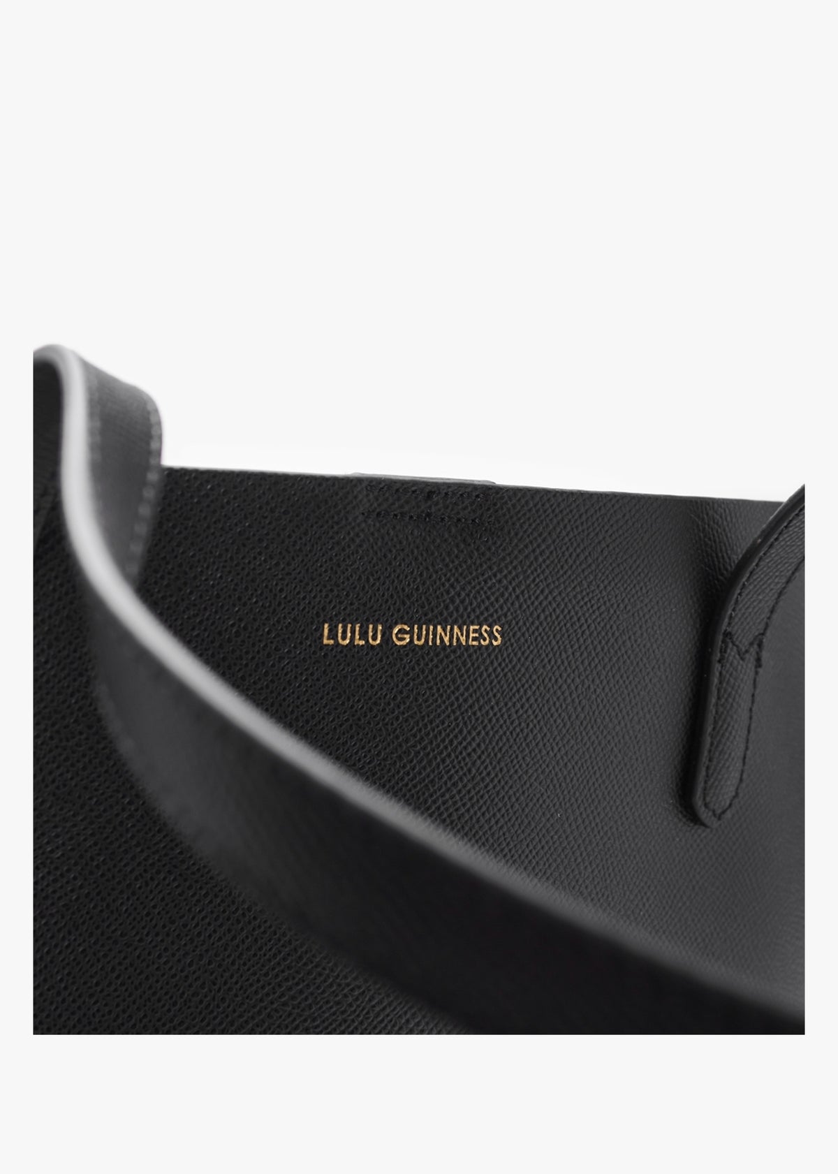 Large Ivy Black Leather Tote Bag