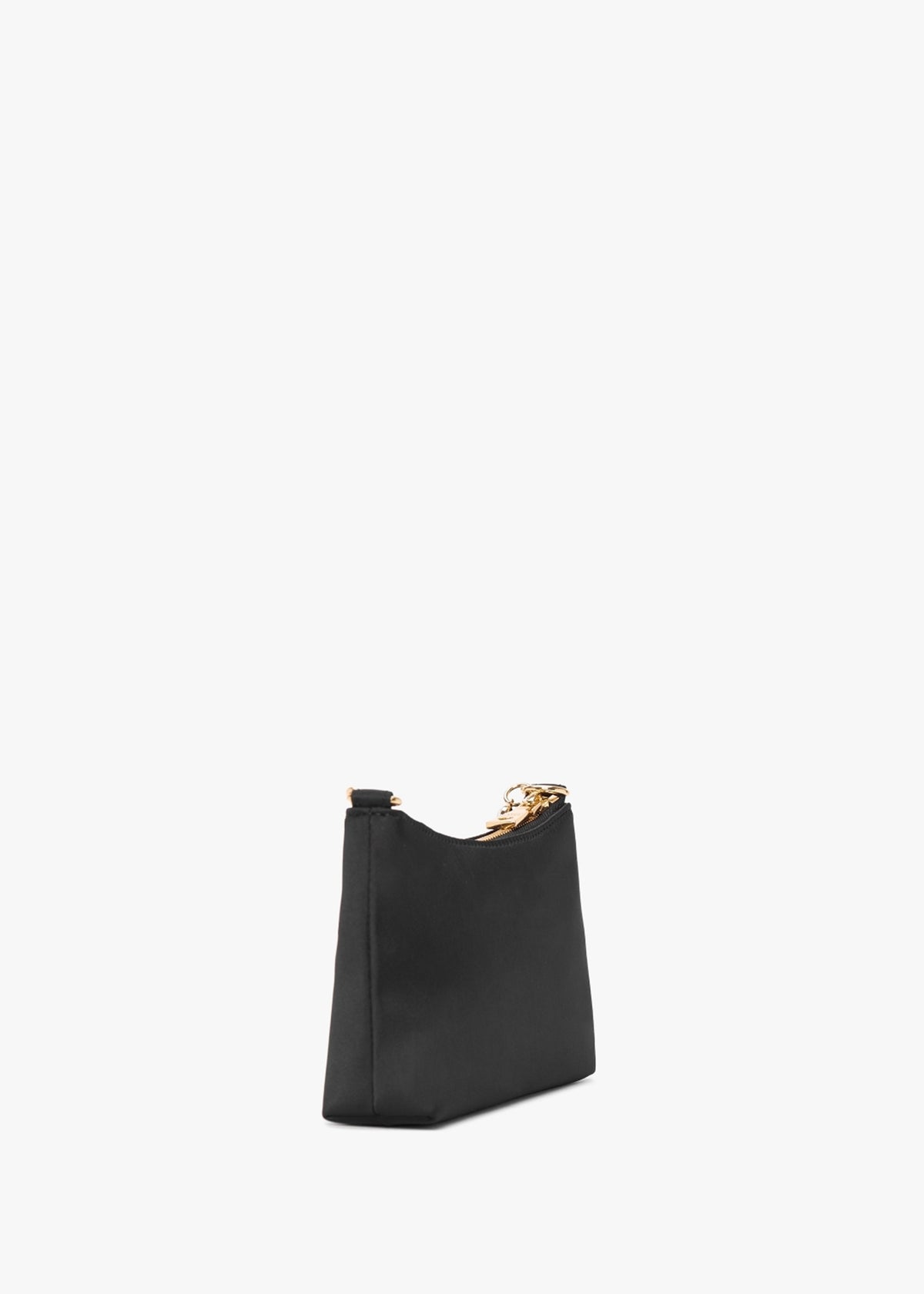 Diamante Strap Black Shoulder Bag