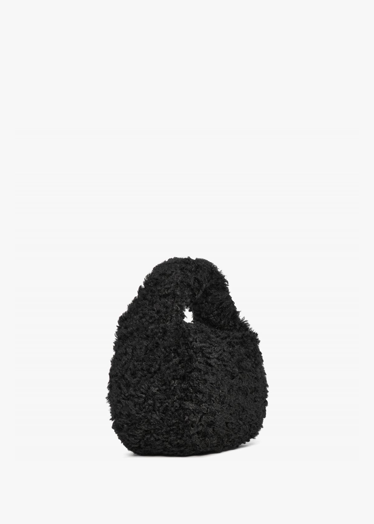 Smart Black Faux Fur Cross-Body Bag