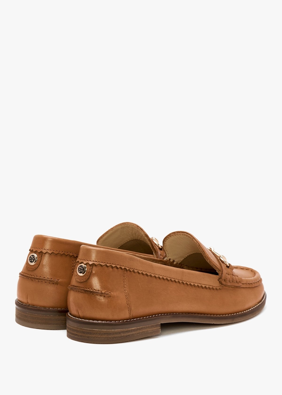 Fabina Tan Leather Loafers