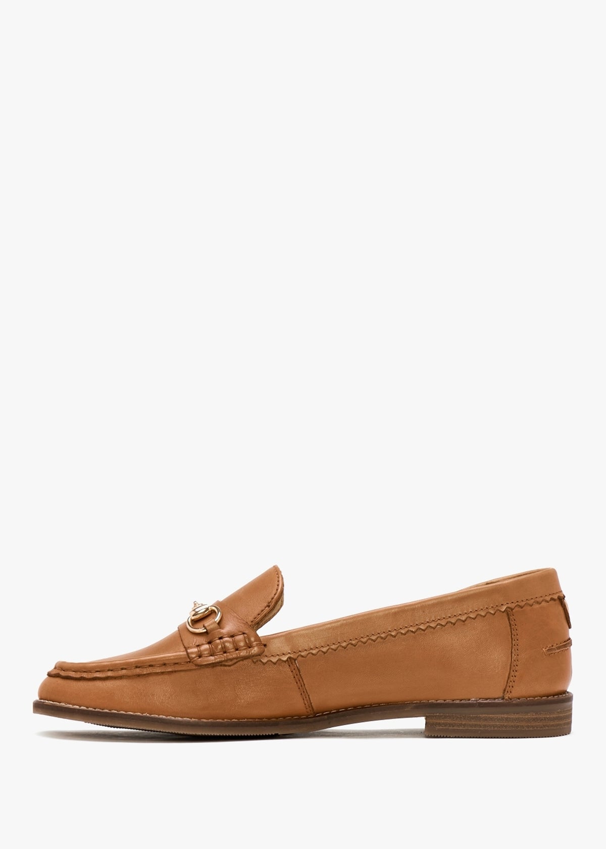 Fabina Tan Leather Loafers
