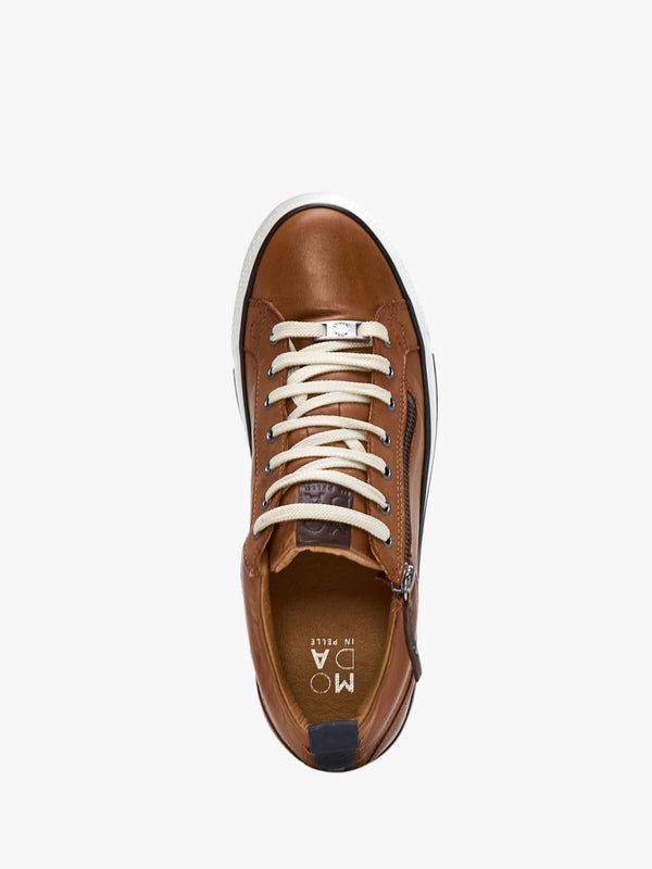 Brayleigh Tan Leather Trainers