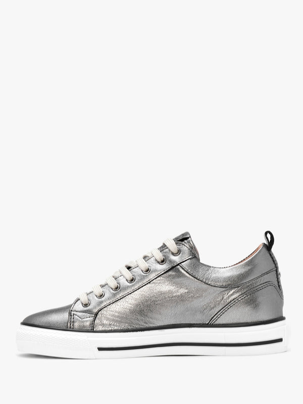 Brayleigh Pewter Leather Trainers