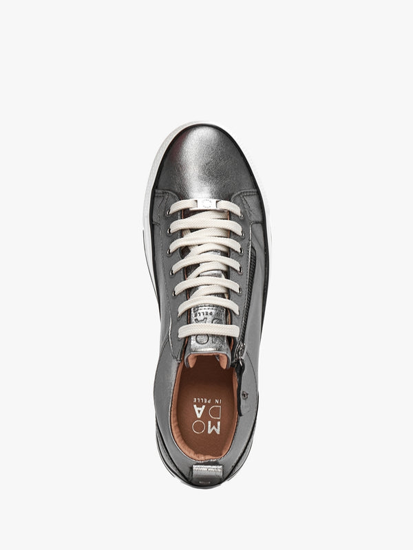Brayleigh Pewter Leather Trainers