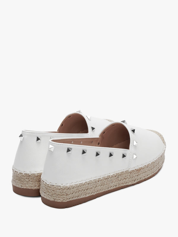 Cubby White Studded Espadrilles