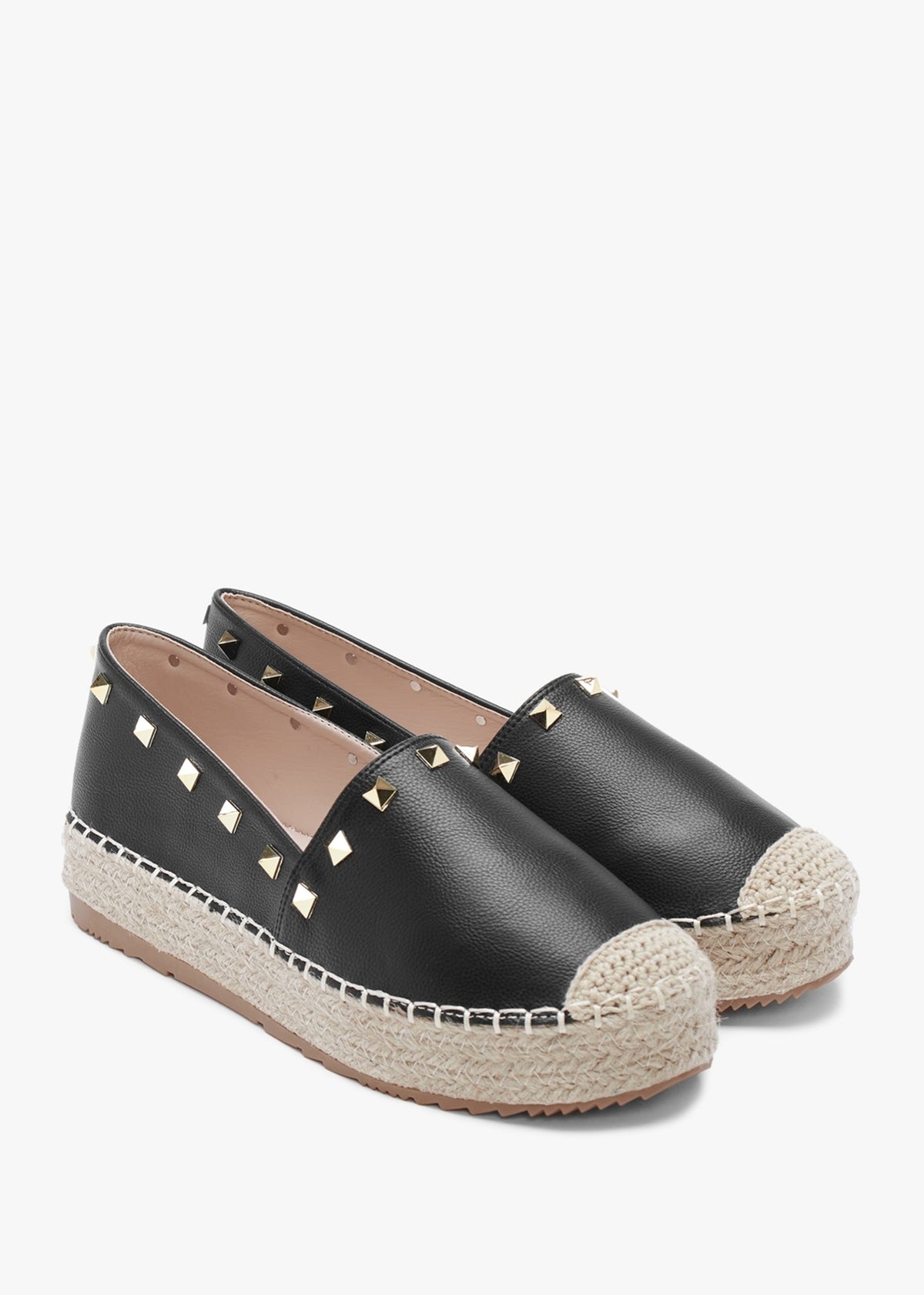 Cubby Black Studded Espadrilles