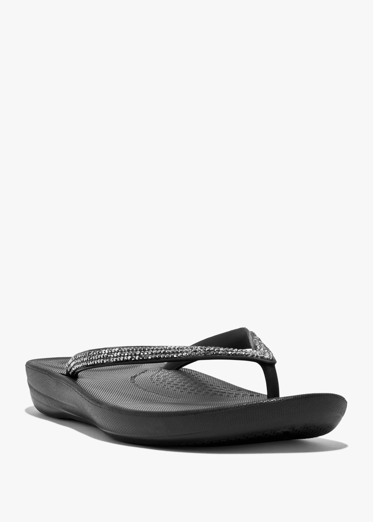 Iqushion Sparkle Black Flip Flops