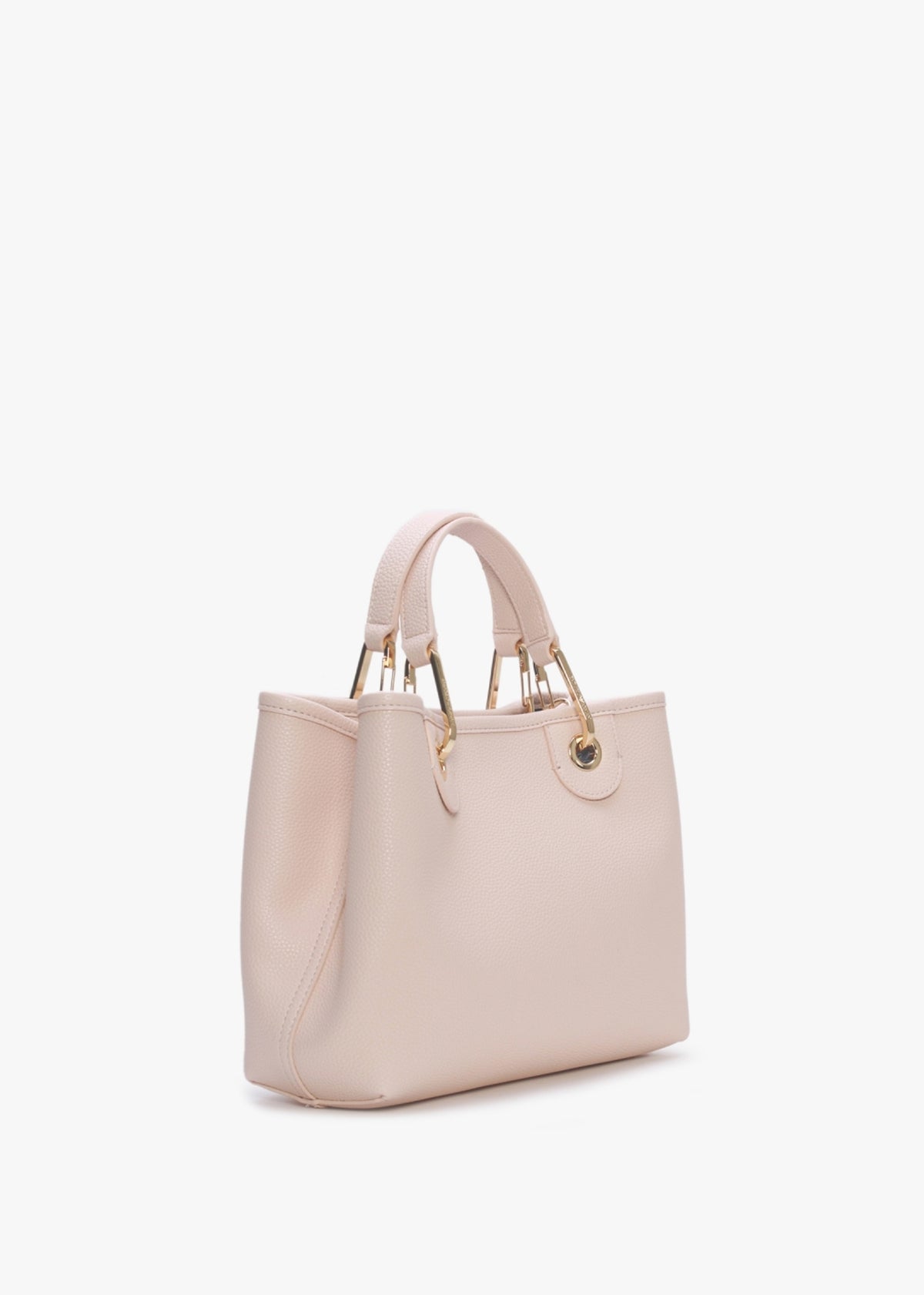 Nude Dark Brown Pebbled Grab Bag