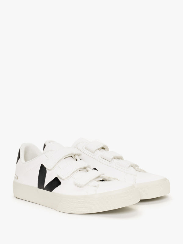 Recife Logo Chromefree Leather Extra White Black Trainers
