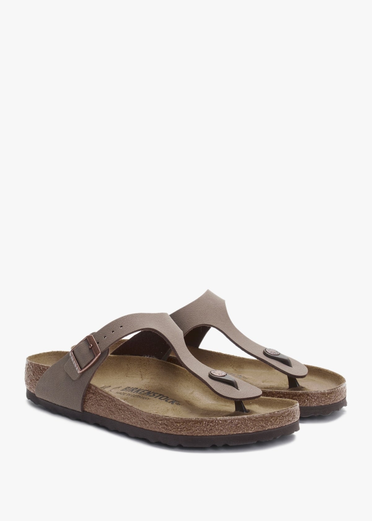 Gizeh Birko-Flor Mocca Toe Post Sandals