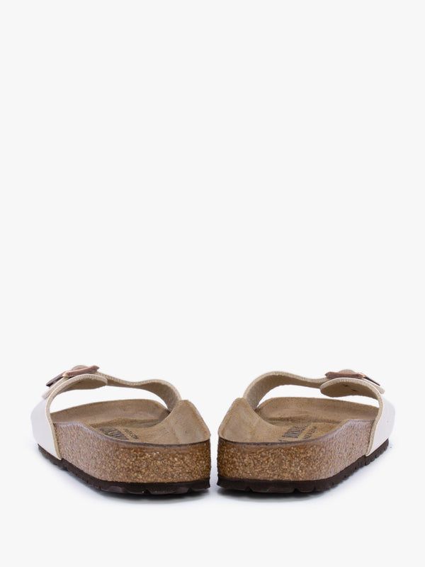 Madrid Graceful Pearl White Birko-Flor Mules