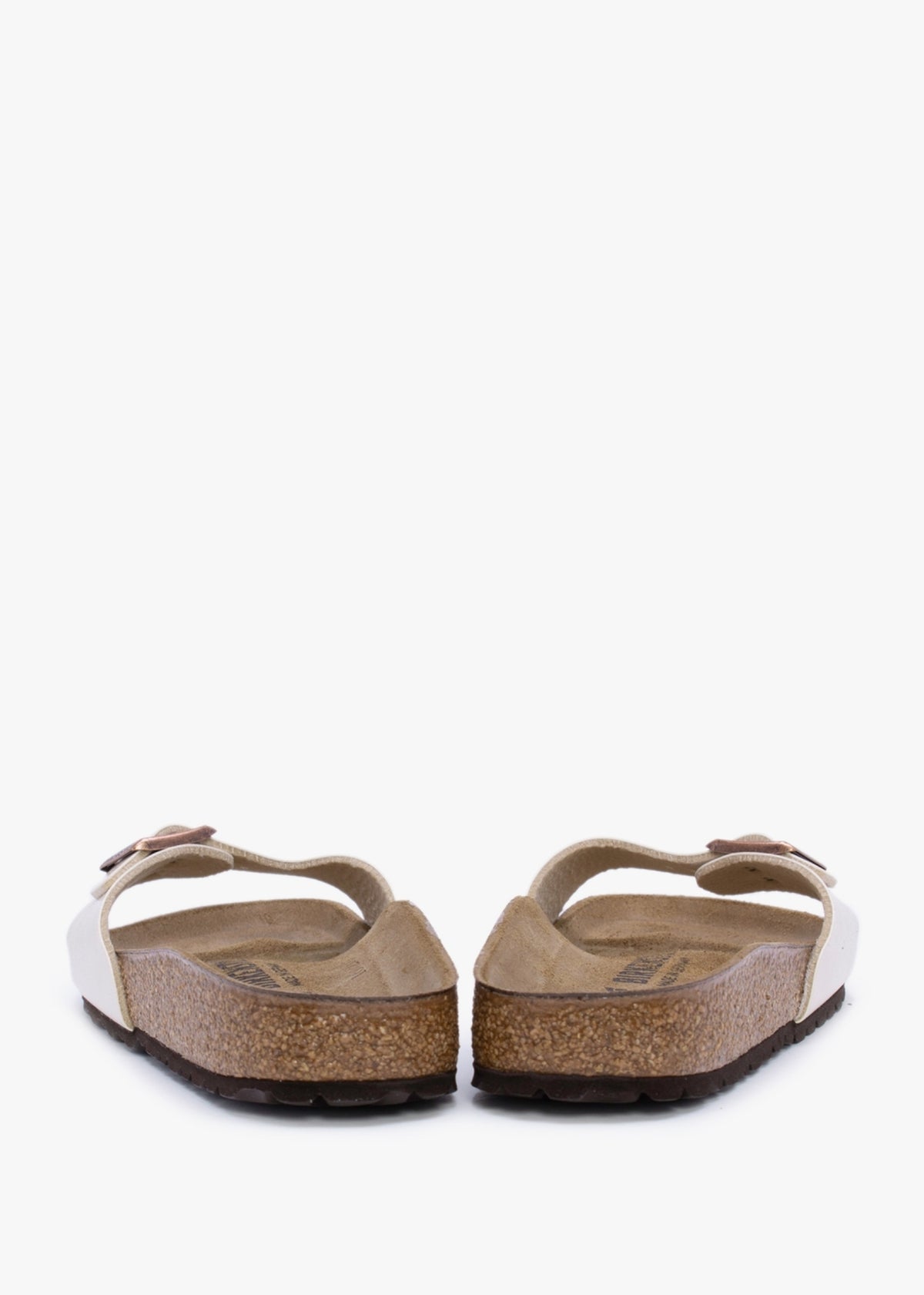 Madrid Graceful Pearl White Birko-Flor Mules