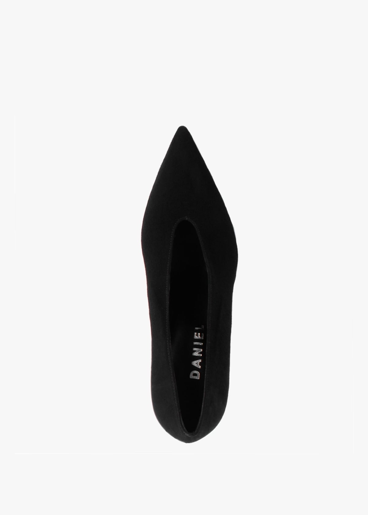 Afia Black Suede V Front Court Shoes