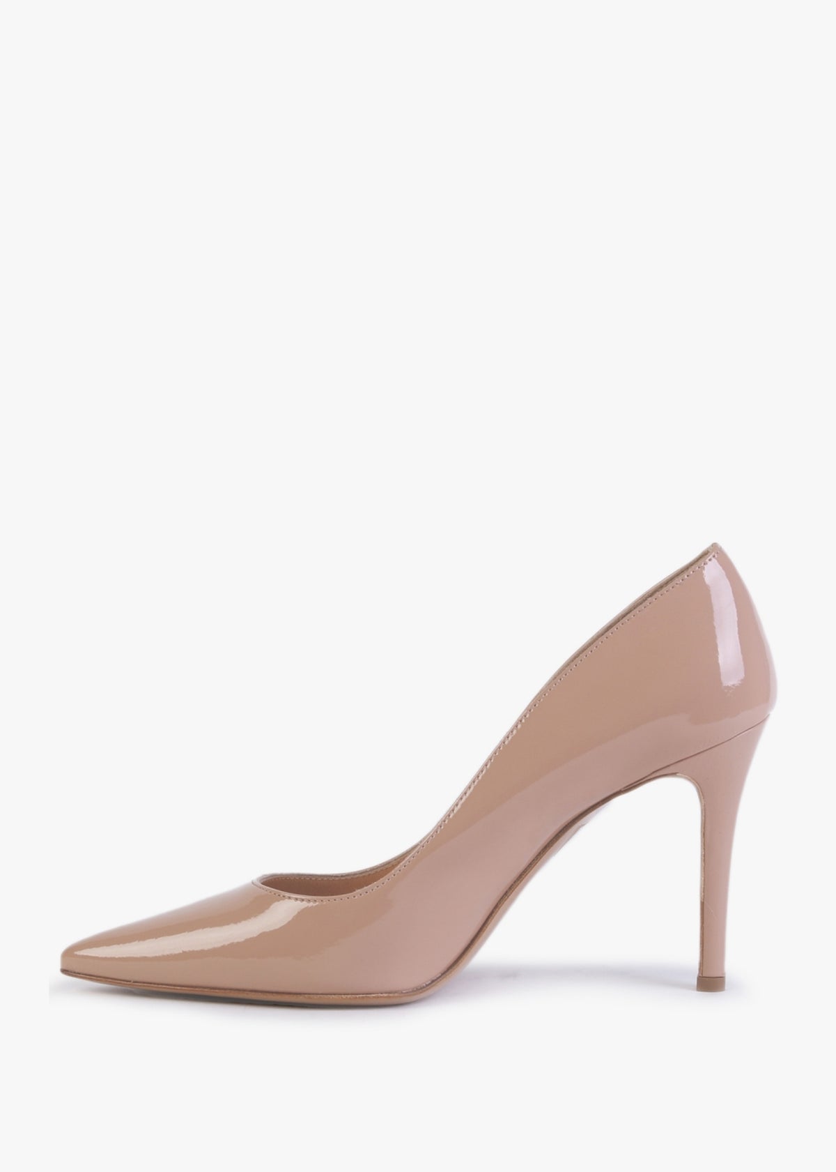 Acourt Beige Suede High Heel Court Shoes