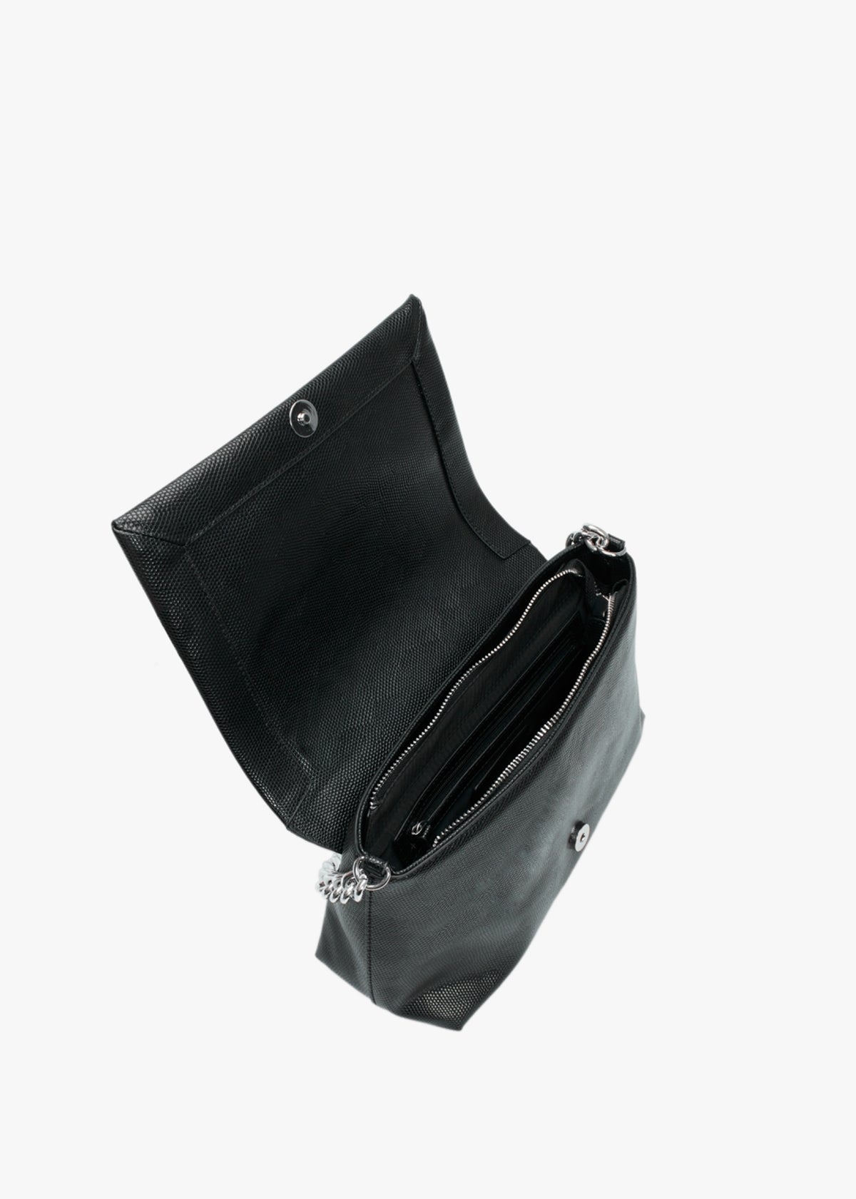 Large Oceania Nero Satchel Bag