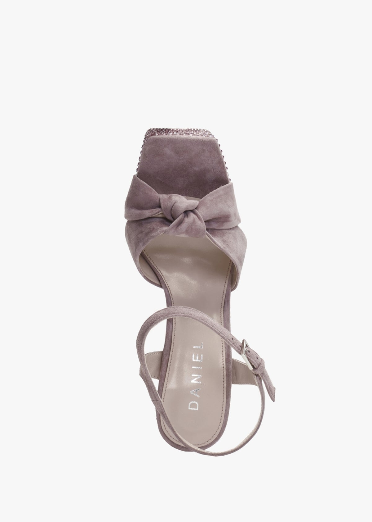 Shelby Pink Suede Embellished Platform Heeled Sandals