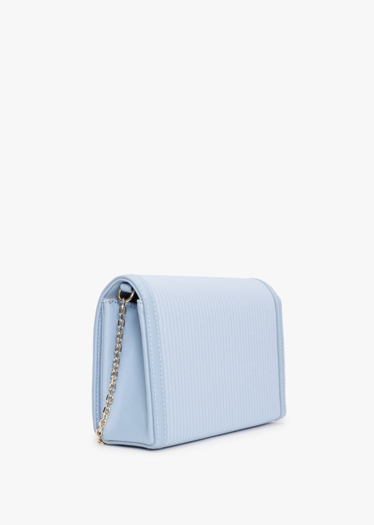 Pleated Azzurro Cross-Body Bag