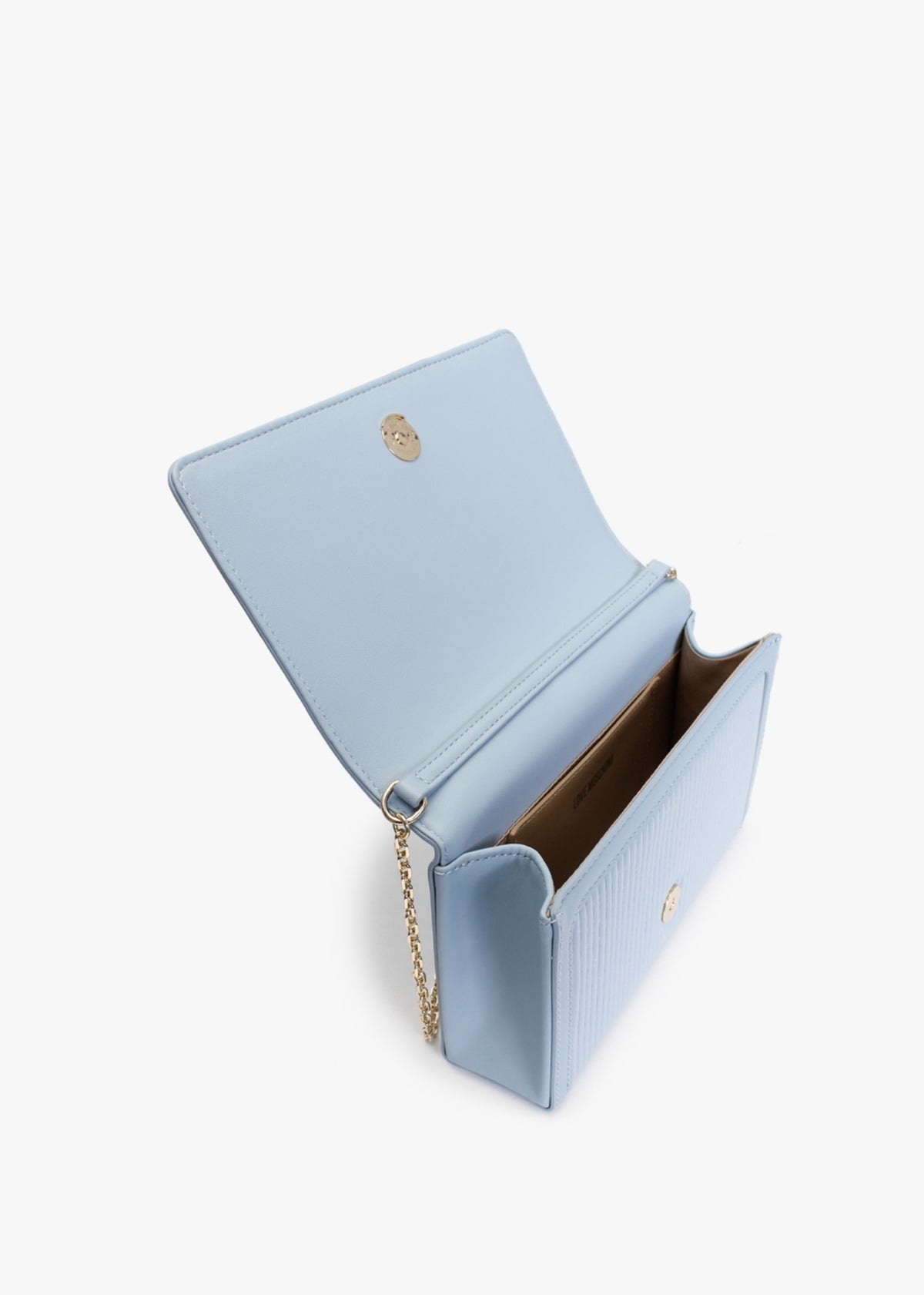 Pleated Azzurro Cross-Body Bag