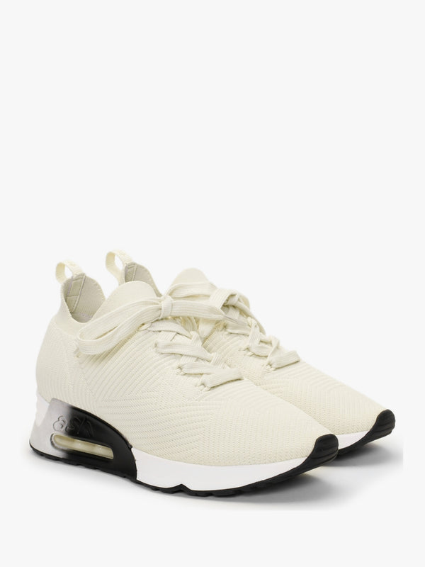 Larsen Gardenia Ribbed Knit Trainers