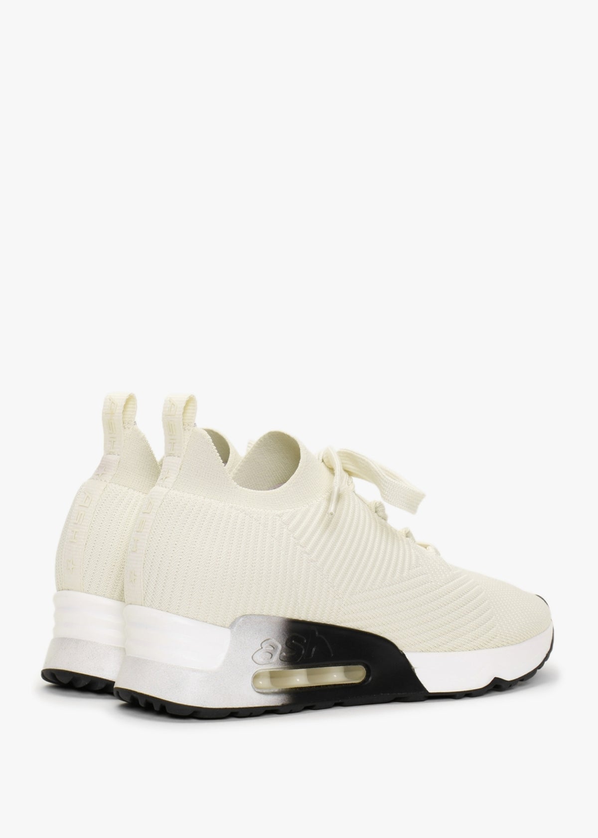 Larsen Gardenia Ribbed Knit Trainers