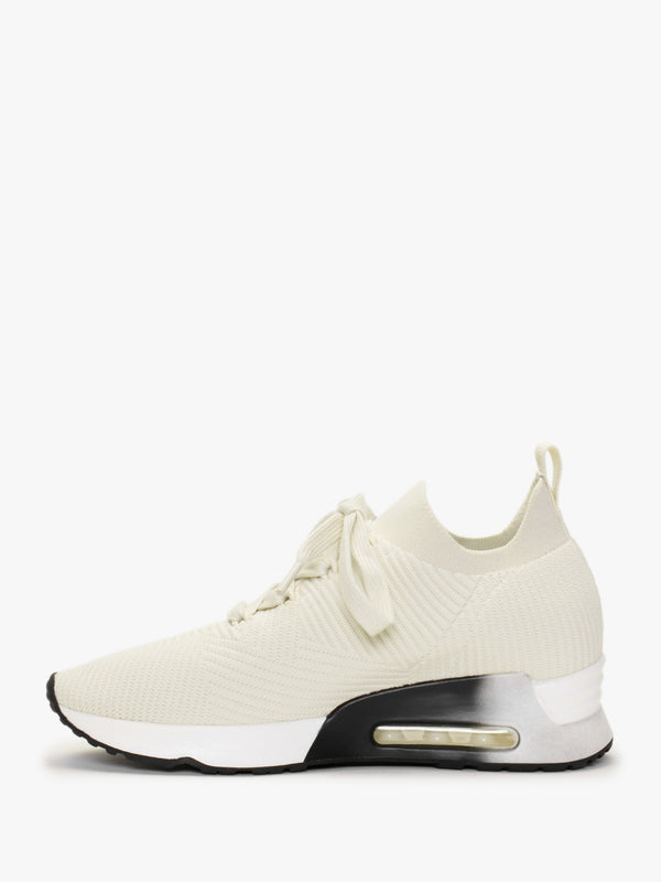 Larsen Gardenia Ribbed Knit Trainers