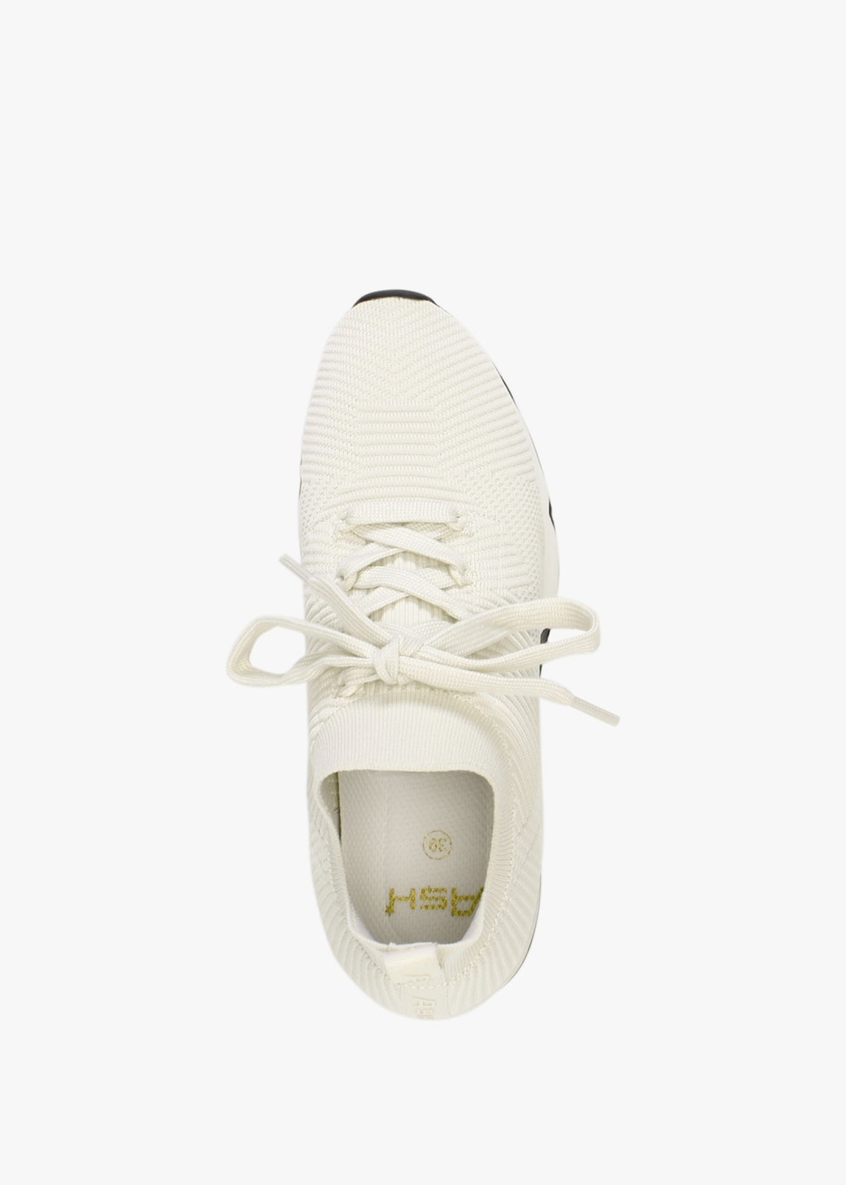 Larsen Gardenia Ribbed Knit Trainers