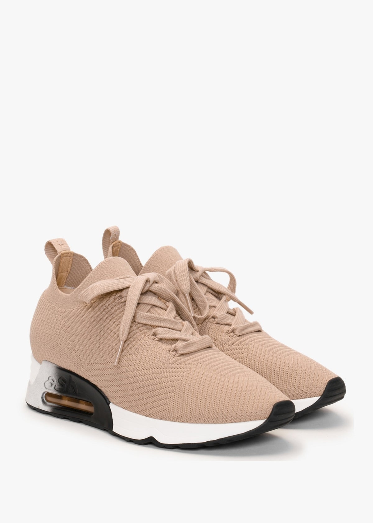 Larsen Skin Ribbed Knit Trainers