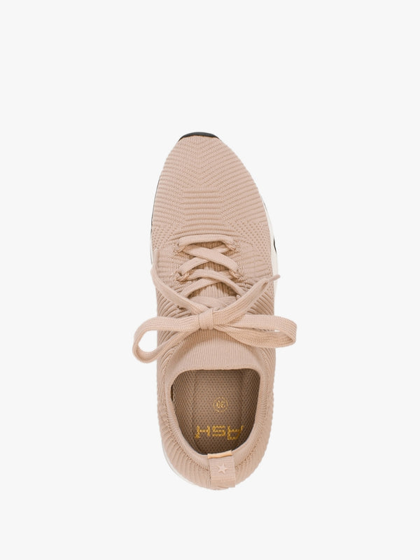 Larsen Skin Ribbed Knit Trainers